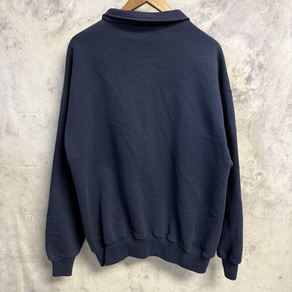 Vintage Fire Dept Sweatshirt Mens XL Blue El Cajon Fire Fighter Embroidered - Picture 2 of 12